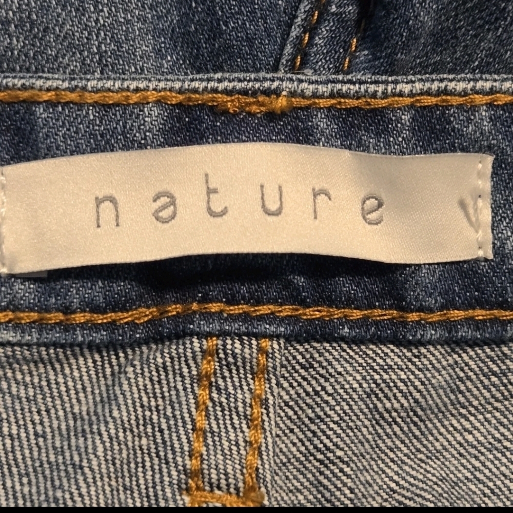 Nature Womens No More Wishing Dark Wash Distressed Denim Jean Shorts Medium - Picture 11 of 13